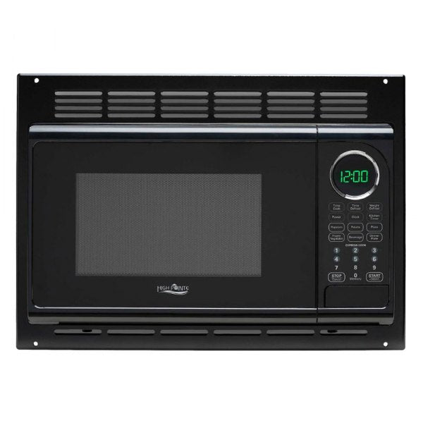 HighPointe .9 CU FT 900-Watt Built-in Microwave w/ Turn Table with Trim Kit-Black EM925ACW-B (replacement for EM925RCW-B)