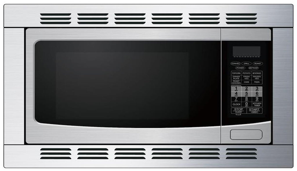 High Pointe 1.1 CU FT 1000-Watt Built-in Convection Microwave with Trim Kit - Stainless Steel EC028KD7-S